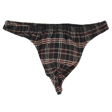 Flannel Thong .